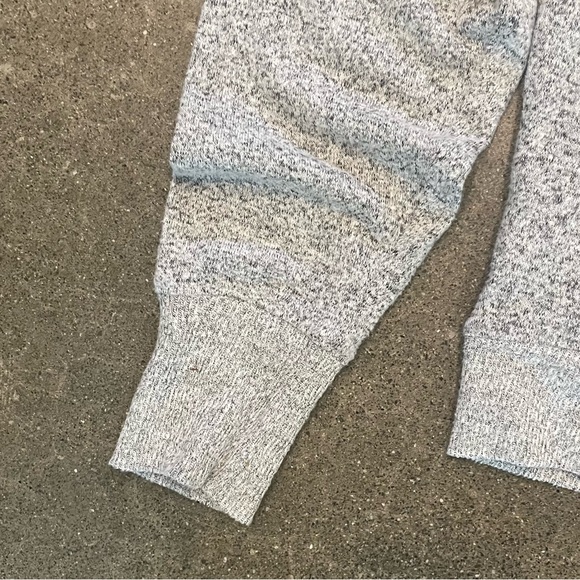 J. Crew Jenna Lyon Faux Wrap Sweater Grey SO SOFT and LIGHT size Large - Picture 4 of 13